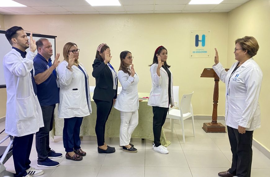 Directora Hospital de Engombe juramenta Comit&eacute;s Hospitalarios
